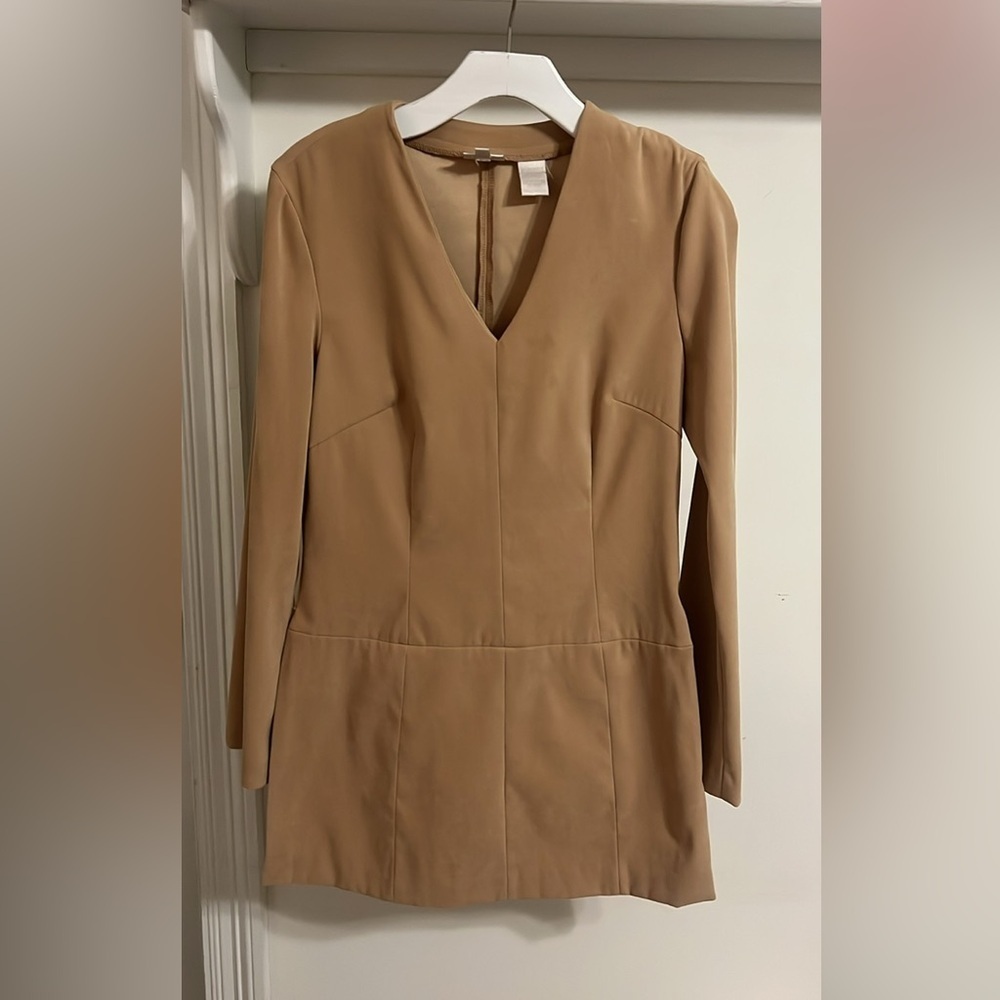 Moda Beige V-Neck Tunic